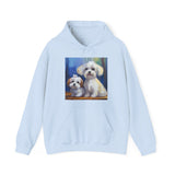 Maltese Dogs Unisex 50/50 Hooded Sweatshirt