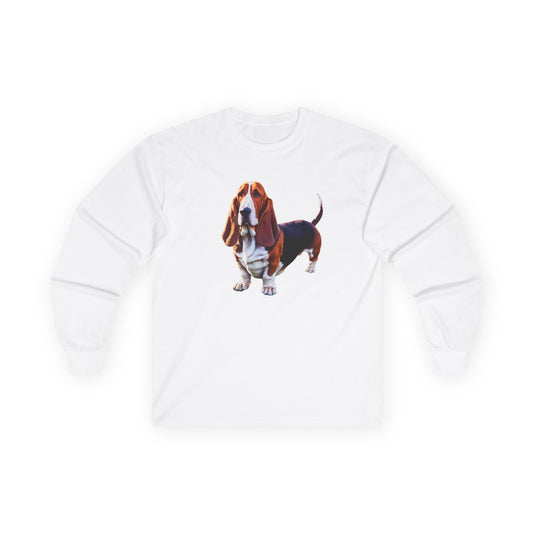 Basset Hound Unisex Classic Cotton Long Sleeve Tee