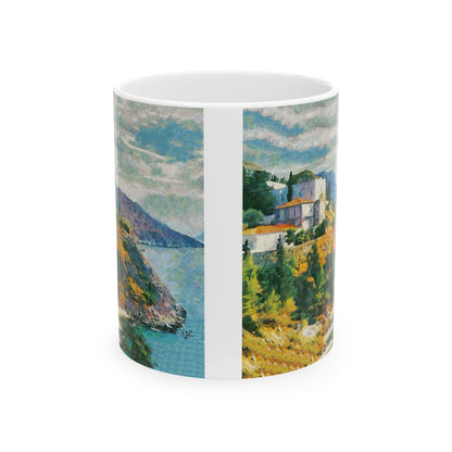 Hydra (Greece) Hillside - Ceramic Mug 11oz