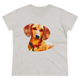 Dachshund 'Daisy' Women's Midweight Cotton Tee