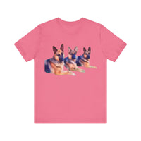 German Shepherd Trio Classic Jersey Short Sleeve Tee