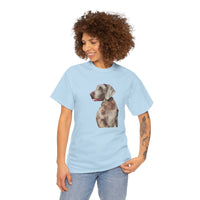 Weimaraner 'Rocky' Unisex Heavy Cotton Tee