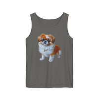 Pekingese Unisex Relaxed Fit Garment-Dyed Tank Top