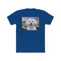 Coton de Tulear Men's Fitted Cotton Crew Tee