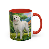 Hungarian Kuvasz - Ceramic Accent Coffee Mug - 2 Sizes