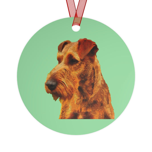 Irish Terrier 'Jocko' Metal Ornament