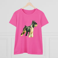 Schnauzer Women's Midweight Cotton Tee