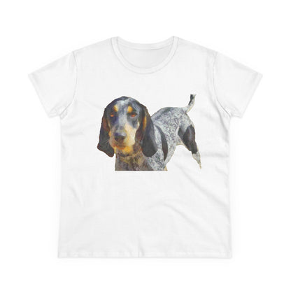 Bluetick Coonhound Women's Midweight Cotton Tee