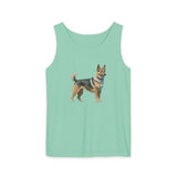 Swedish Vallhund Unisex Relaxed Fit Garment-Dyed Tank Top