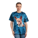 Basenji Unisex Cotton Tie-Dye Tee, Crystal