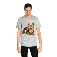 Yorkshire Terrier Unisex Ringspun Cotton Color Blast T-Shirt by DoggyLips™