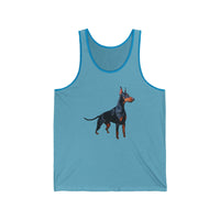 Doberman Pinscher Unisex Jersey Tank Top