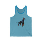 Doberman Pinscher Unisex Jersey Tank Top