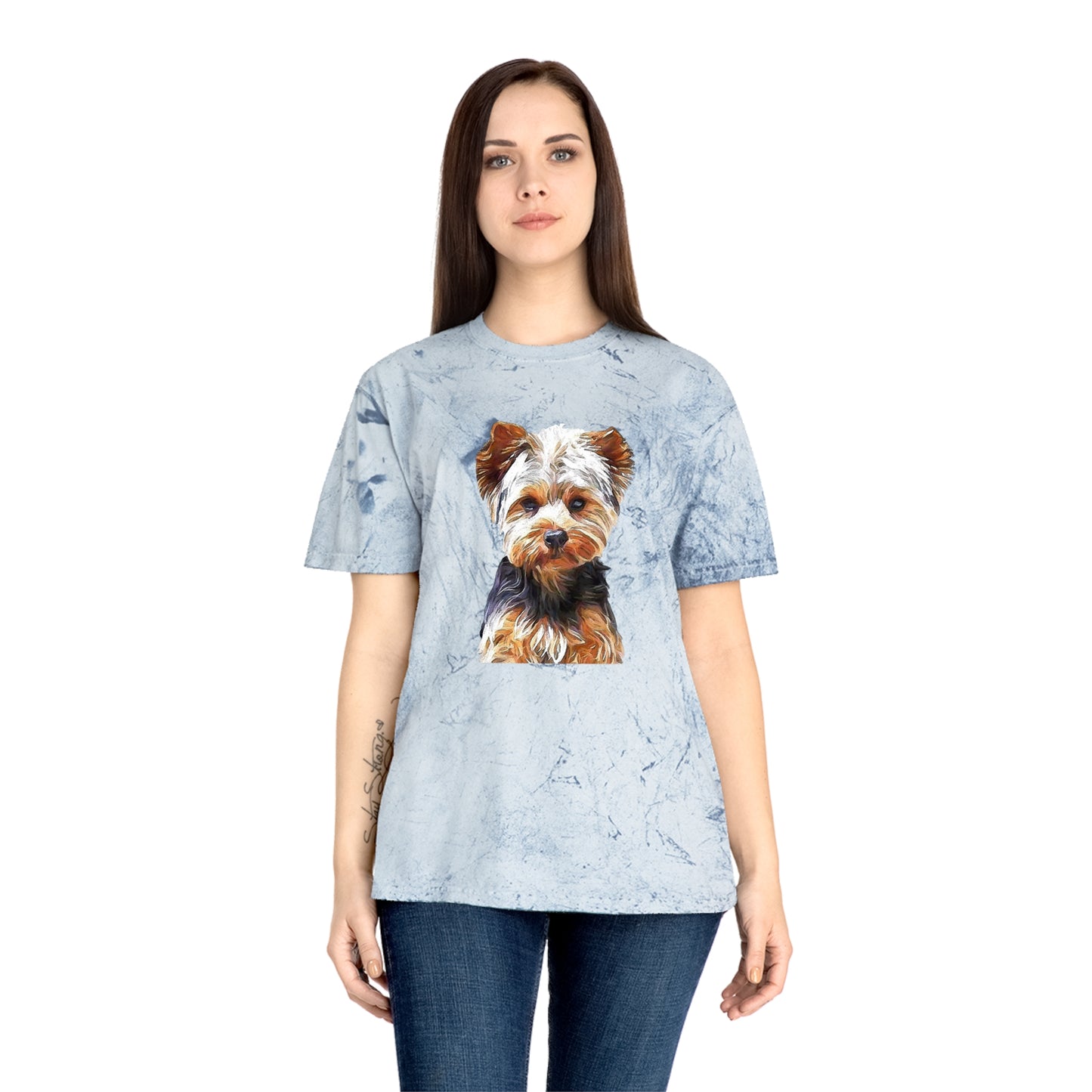 Yorkshire Terrier 'Lupis' Color Blast T-Shirt by DoggyLips™