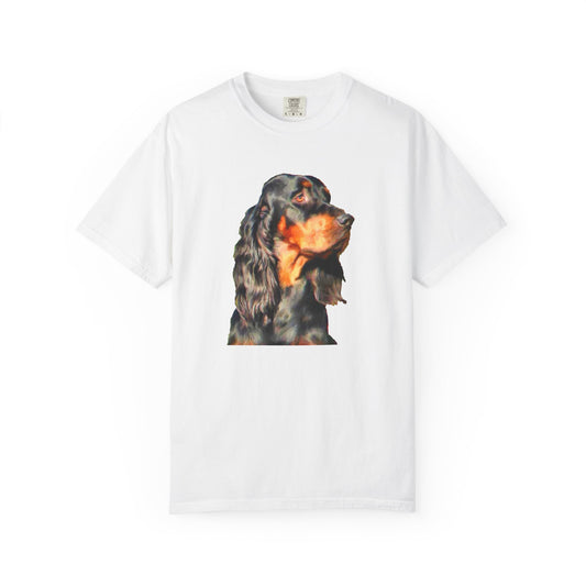 Gordon Setter Unisex-Adult Relaxed Fit Garment-Dyed T-shirt