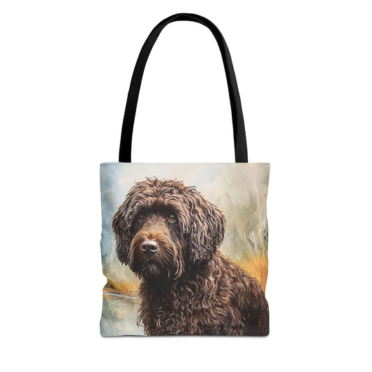 Barbet Polyester Tote Bag - Artistic Elegance for Everyday Adventures