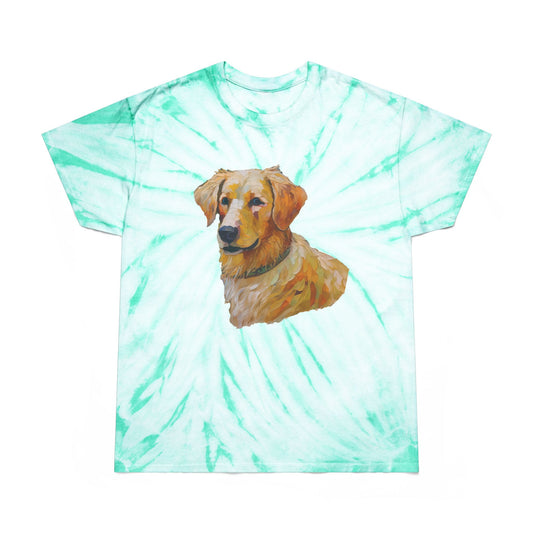Golden Retriever Puppy - Unisex Tie-Dye Tee, Cyclone