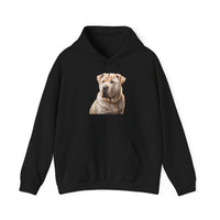 Luxurious Chinese Shar-Pei 50/50 Hooded Sweatshirt
