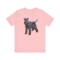 Kerry Blue Terrier Artistic Painting Unisex Jersey Short Sleeve Tee