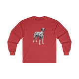 Great Dane 'Zeus' Unisex Cotton Long Sleeve Tee