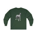 Great Dane 'Zeus' Unisex Cotton Long Sleeve Tee