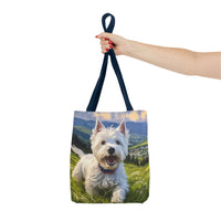 Westie #2 - West Highland Terrier - Polyester Tote Bag (AOP)