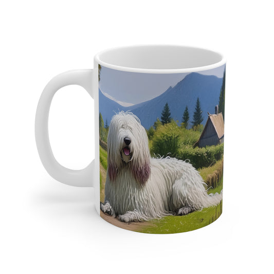 Hungarian Komondor Ceramic Mug 11oz - Sip in Style