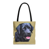 Black Labrador Retriever - Spun Polyester Tote Bag - 3 Sizes