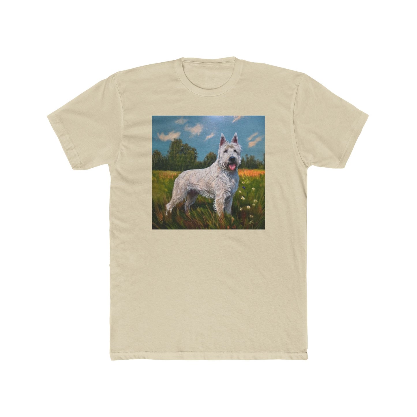 Bouvier des Ardennes Men's Fitted Cotton Crew Tee