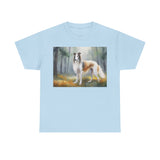 Borzoi 'Russian Wolfhound' Unisex Heavy Cotton Tee