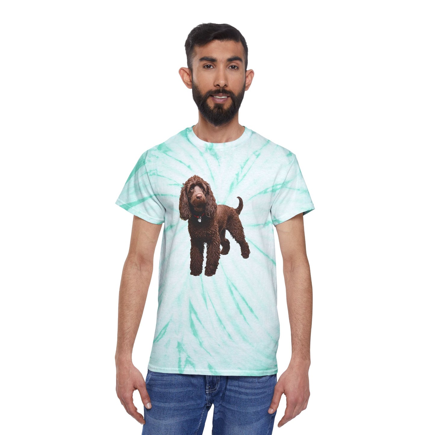Irish Water Spaniel Tie-Dye Tee, Cyclone