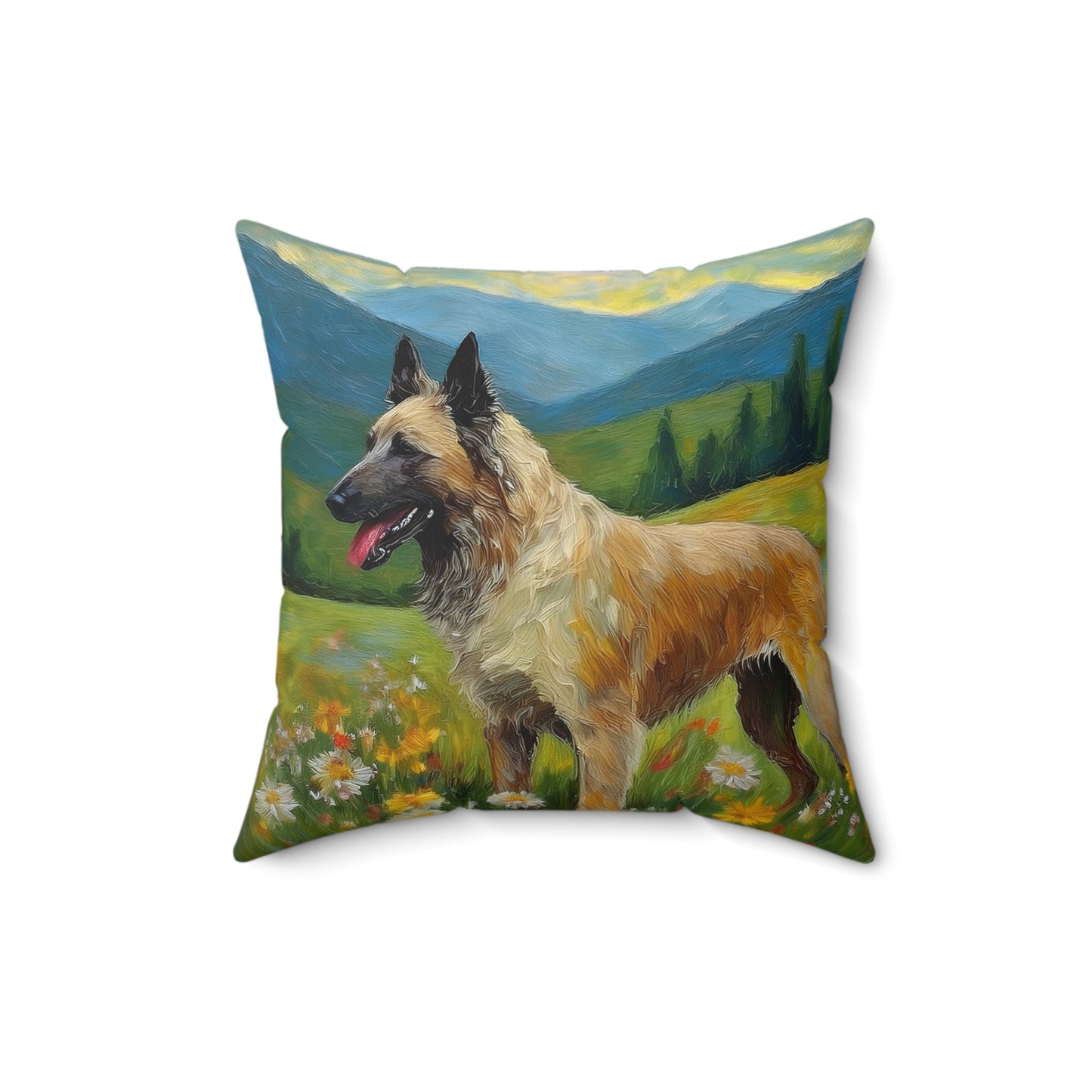 Belgian Laekenois Spun Polyester Throw Pillow