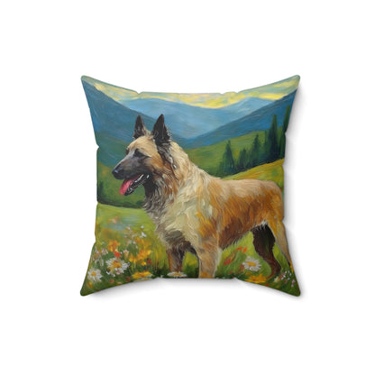 Belgian Laekenois Spun Polyester Throw Pillow