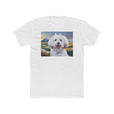Coton de Tulear Men's Fitted Cotton Crew Tee
