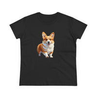 Welsh Corgi Puppy - Women's Midweight Cotton Tee