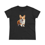 Welsh Corgi Puppy - Women's Midweight Cotton Tee