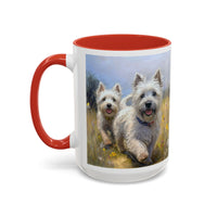 Cairn Terriers - "Run Toto Run!"  -  Ceramic Accent Coffee Mug - 2 Sizes