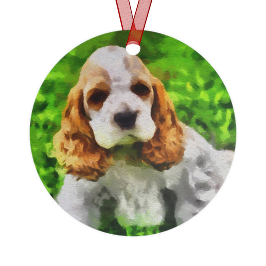Cocker Spaniel 'Hogan' Metal Ornament