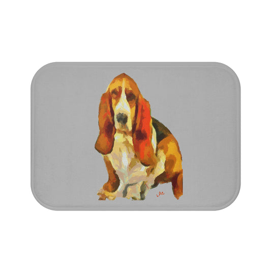 Basset Hound 'Lautrec' Bathroom Rug Mat