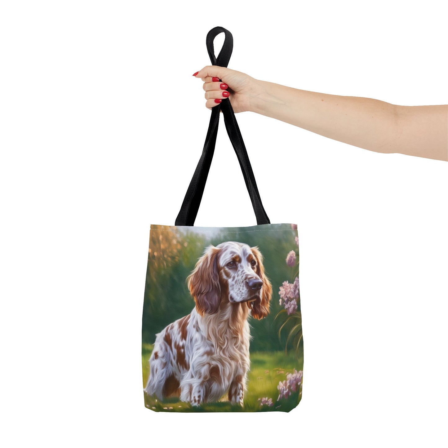 English Setter Polyester Tote Bag (AOP)