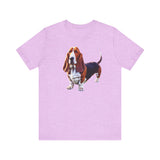 Basset Hound  --  Unisex Jersey Short Sleeve Tee