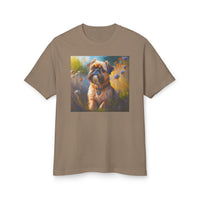 Brussels Griffon Unisex Relaxed Fit Garment-Dyed Heavyweight Cotton Tee