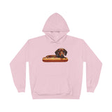 Dachshund 'Weiner Dog' Unisex Fleece Lined Pullover Hoodie Sweatshirt