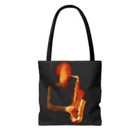 Saxophonist Tote Bag