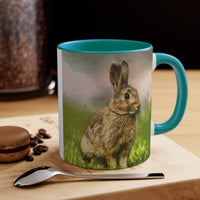 Rabbit 'Clover' Accent Coffee Mug, 11oz