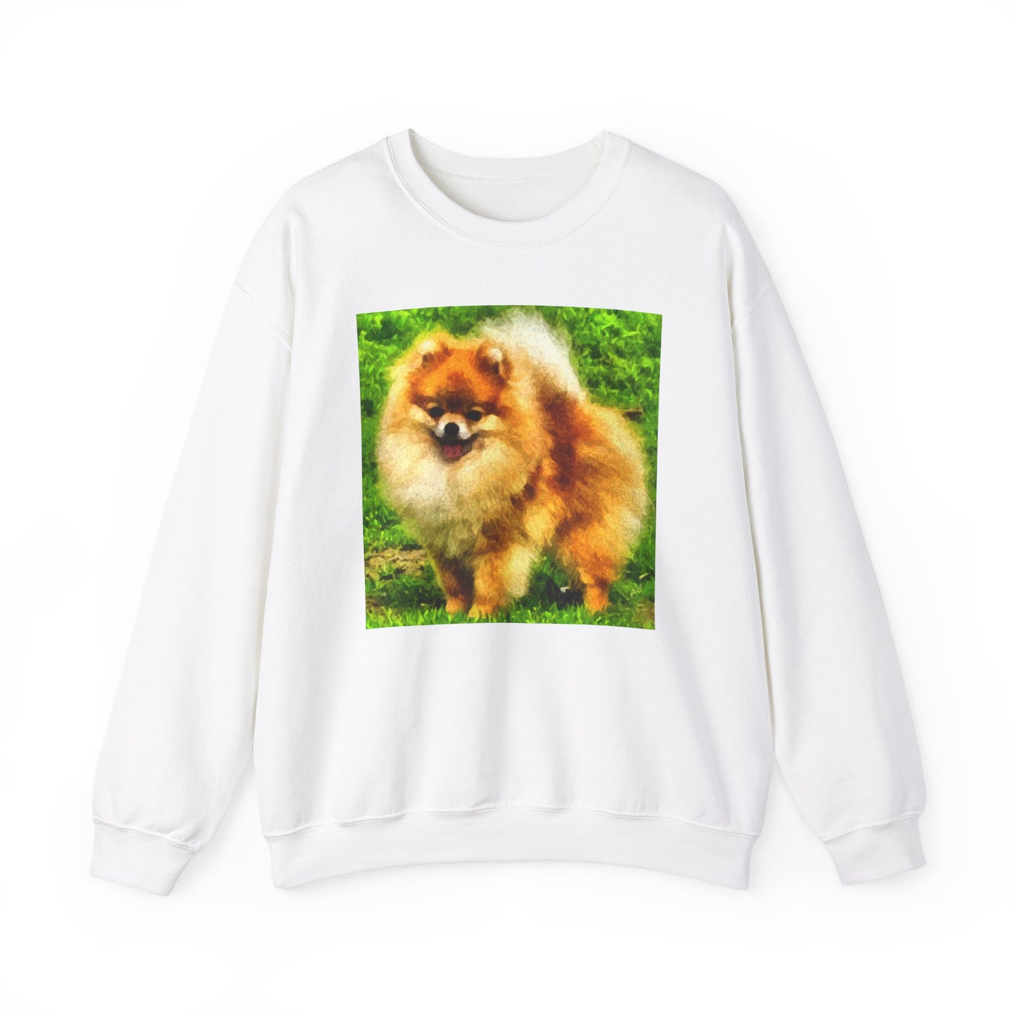 Pomeranian 'Pom Pom' Unisex 50/50 Crewneck Sweatshirt