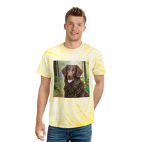 Curly-Coated Retriever Tie-Dye Tee, Cyclone