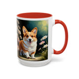 Welsh Corgi Puppy - Accent Coffee Mug