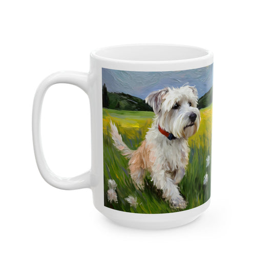 Dandie Dinmont Terrier Ceramic Mug,  2 Sizes