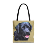 Black Labrador Retriever - Spun Polyester Tote Bag - 3 Sizes